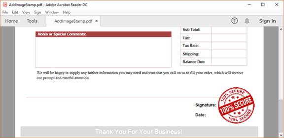 Java Add An Image Or Text Stamp To PDF Documents